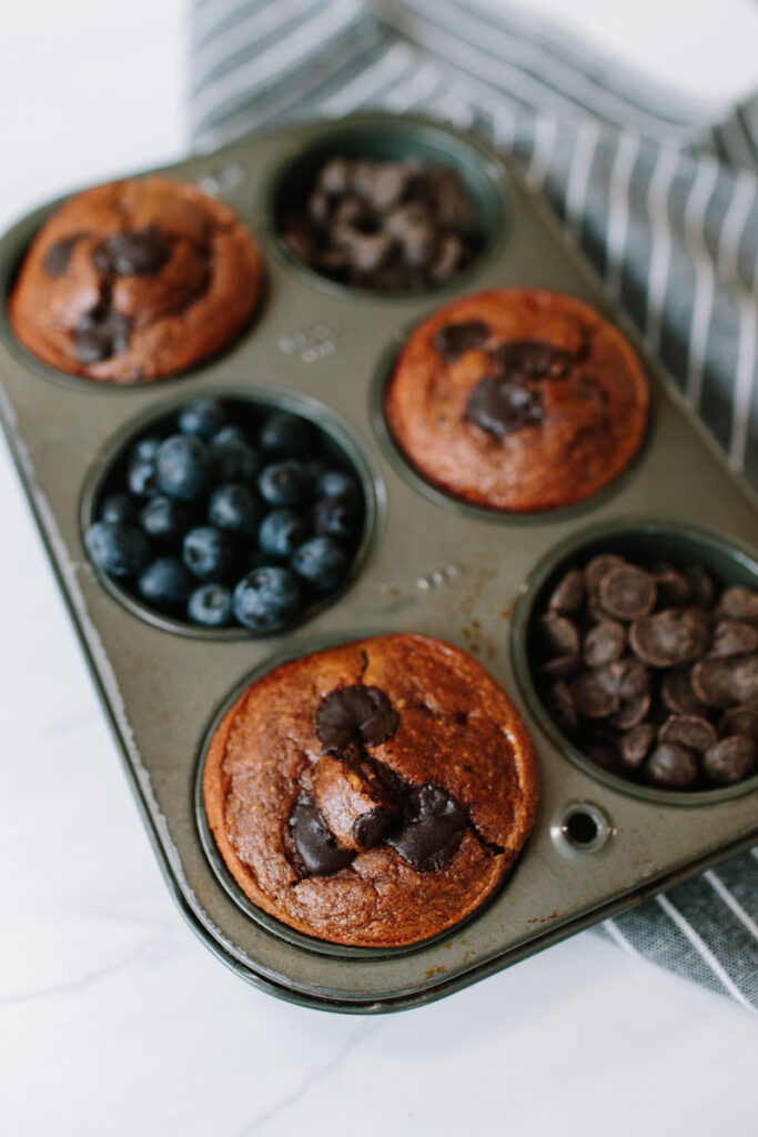 Easy Double Chocolate Flourless Blender Muffins Easy Double Chocolate Flourless Blender Muffins