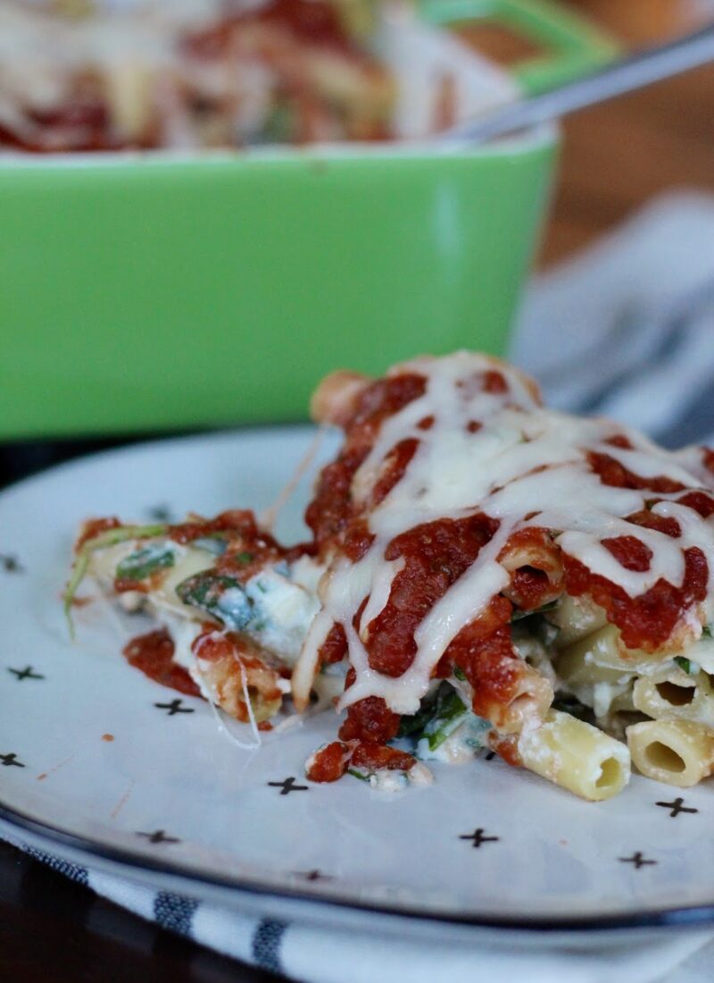 Spinach Ricotta Pasta Bake