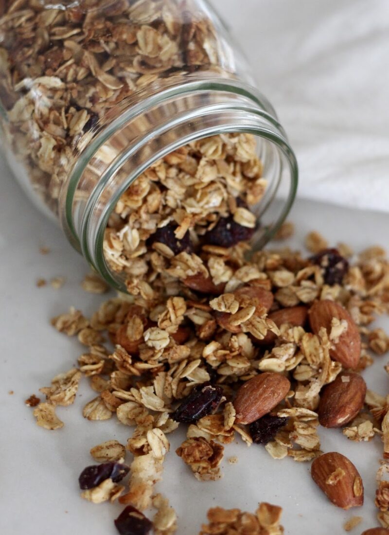 Easy Homemade Coconut Almond Cranberry Granola