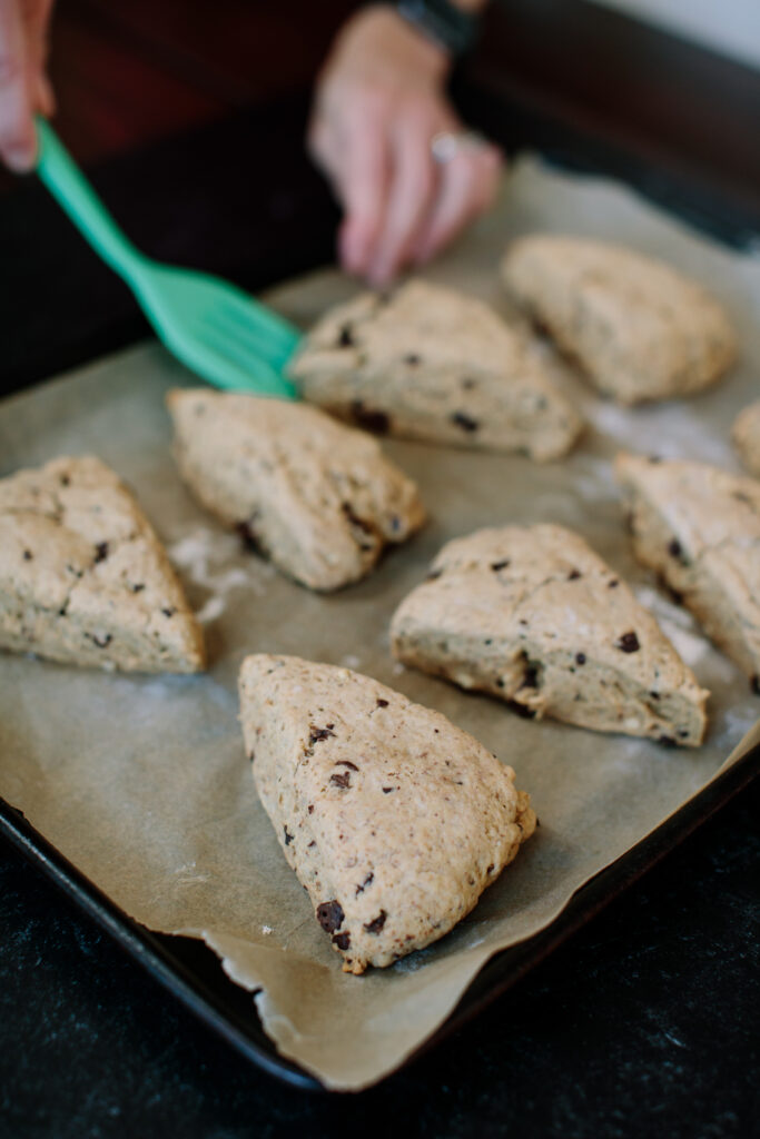 Peanut Butter Chocolate Chip Scones