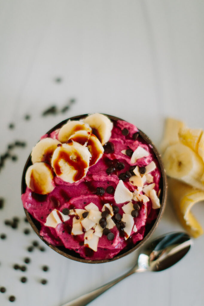 Easy Tropical Protein Nice Cream