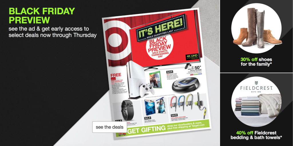 Target Black Friday Sale